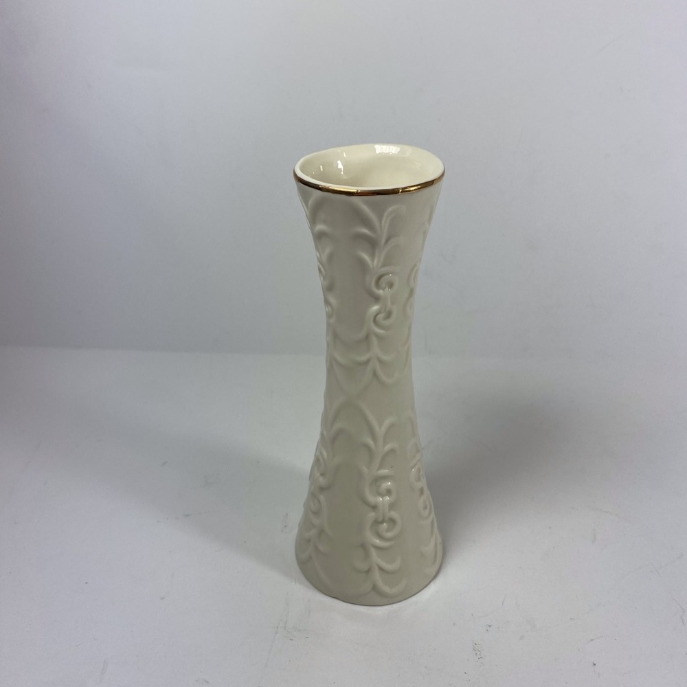 Vintage Porcelane Decorative Lenox-Style Vase 7.5” Golden Trimmed